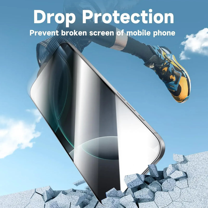 Auto Aligned Screen Protector For iPhone Drop Protection