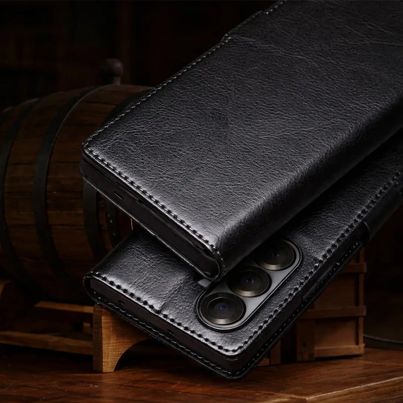 Samsung Galaxy S26 Plus Genuine Leather Wallet Case 5