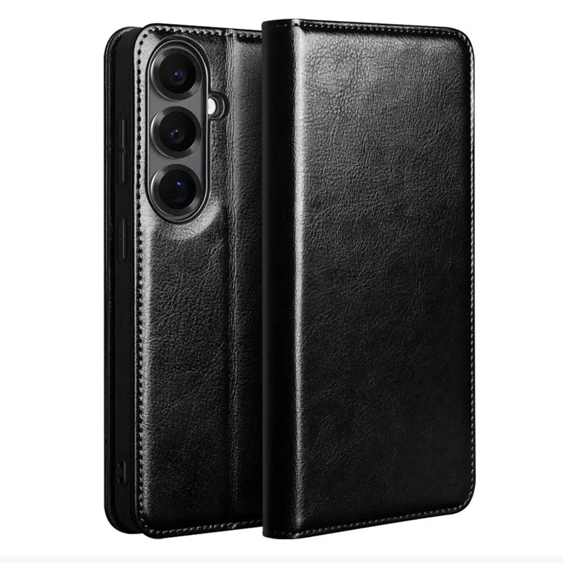 Samsung Galaxy S26 Plus Genuine Leather Wallet Case