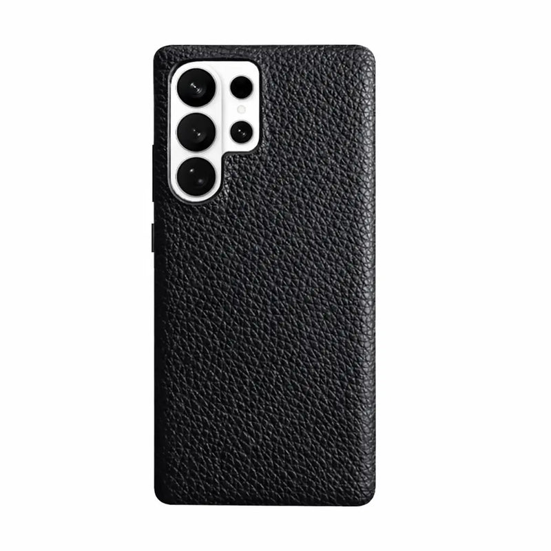 Samsung Galaxy S26 Ultra Full-Grain Premium Genuine Leather Case (Black) + MagSafe