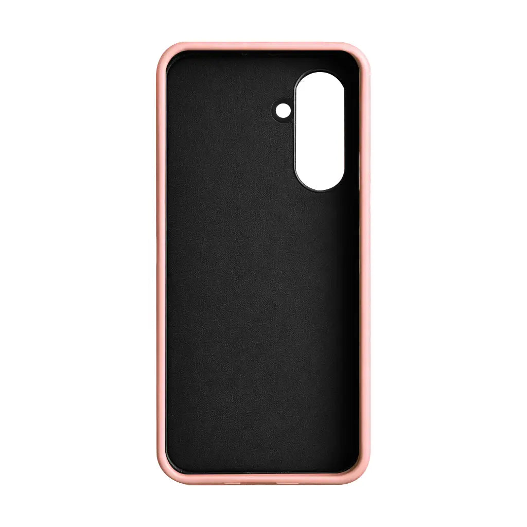 Samsung Galaxy S26 Plus Full-Grain Premium Genuine Leather Case (Pink) + MagSafe fabric laing