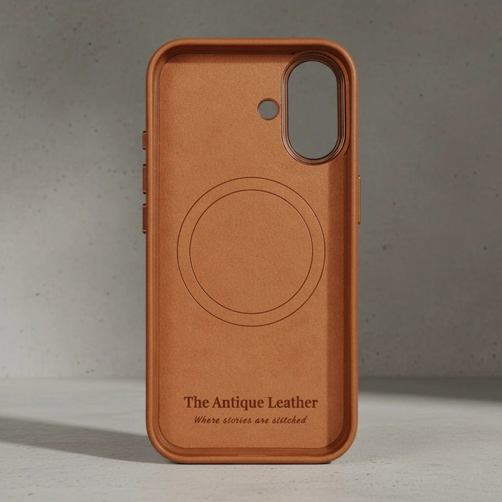 iphone 17 leather Case inside