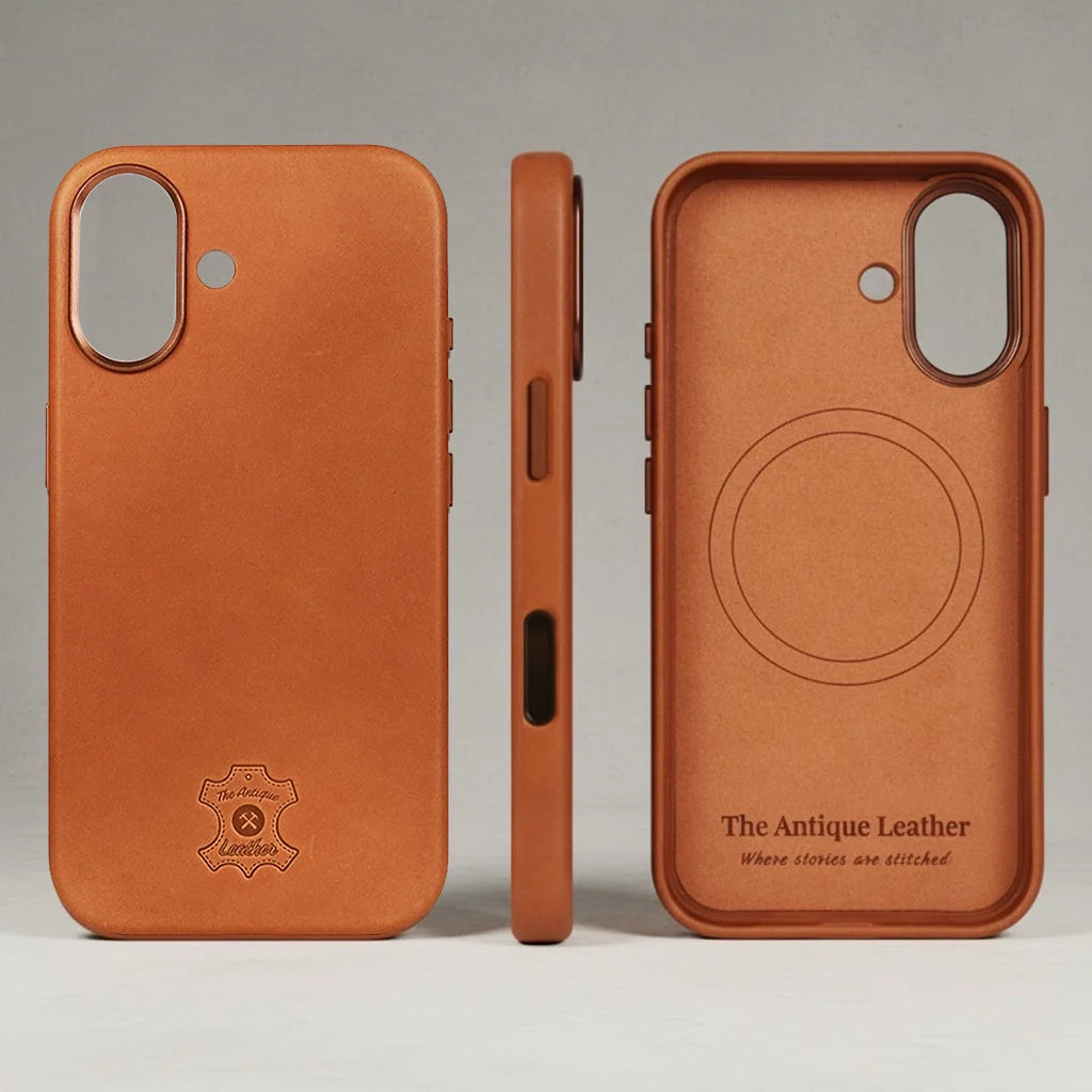 iphone 16 leather Case all view