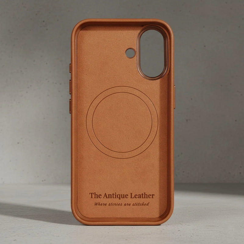 iphone 16 leather Case inside