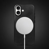 iPhone 17 leather Case Magsafe black color TAL