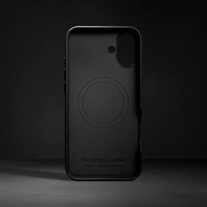 iPhone 16 Plus leather case inside