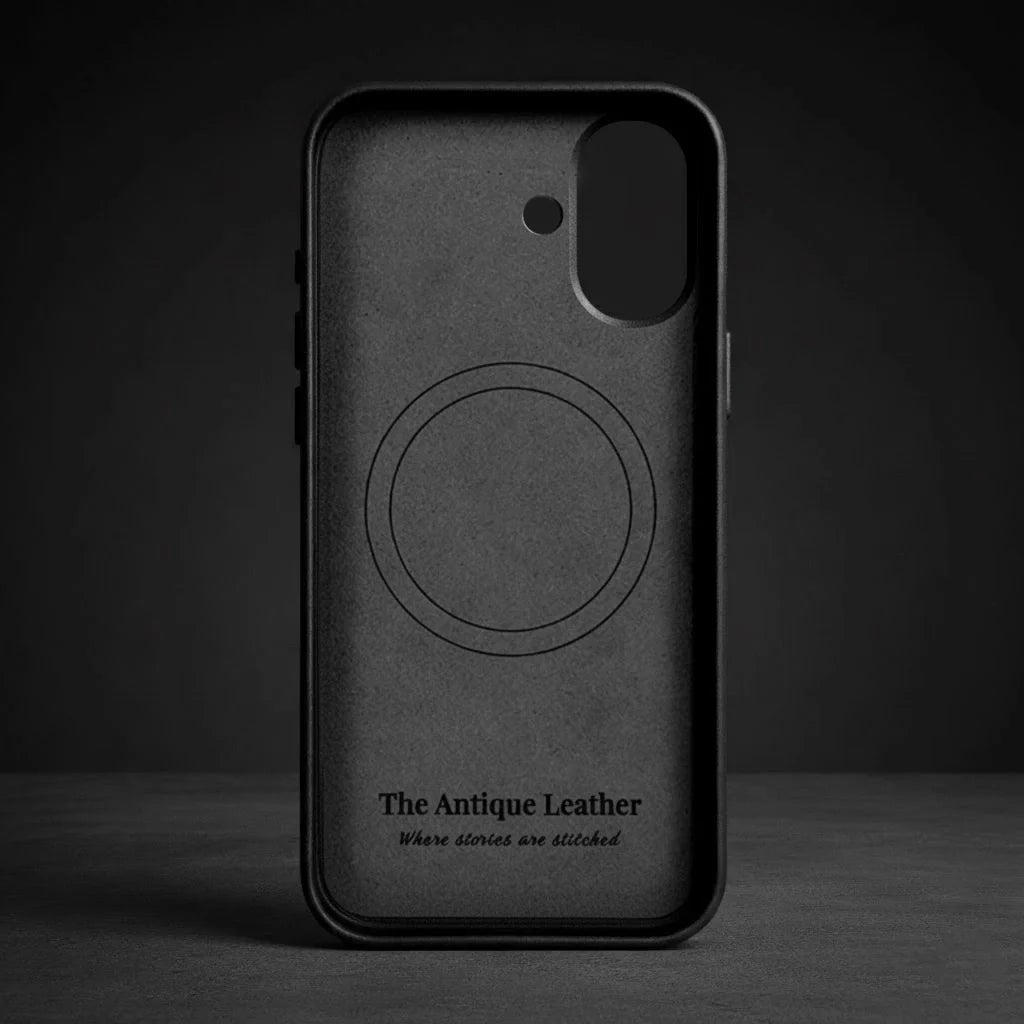 Premium iPhone 16 Leather Case fabric lining