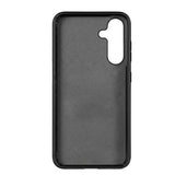 Samsung Galaxy S26 Full-Grain Oil Wax Full Wrapped Leather Case (Black) + MagSafe fabric laing