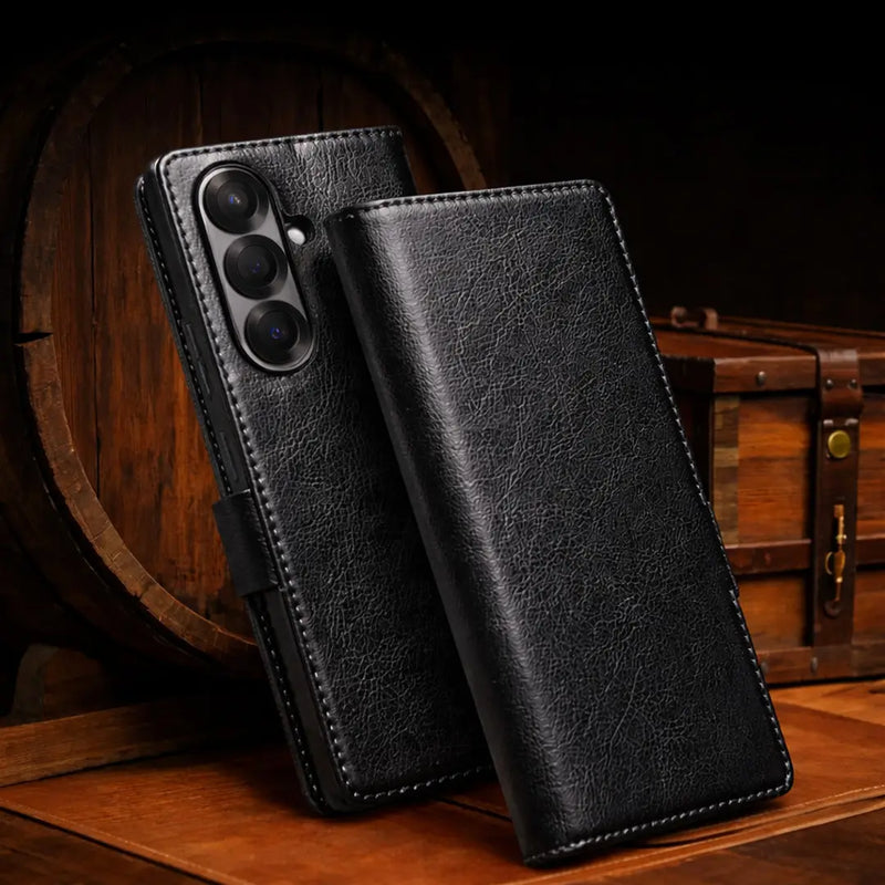 Samsung Galaxy S26 Genuine Leather Wallet Case 7