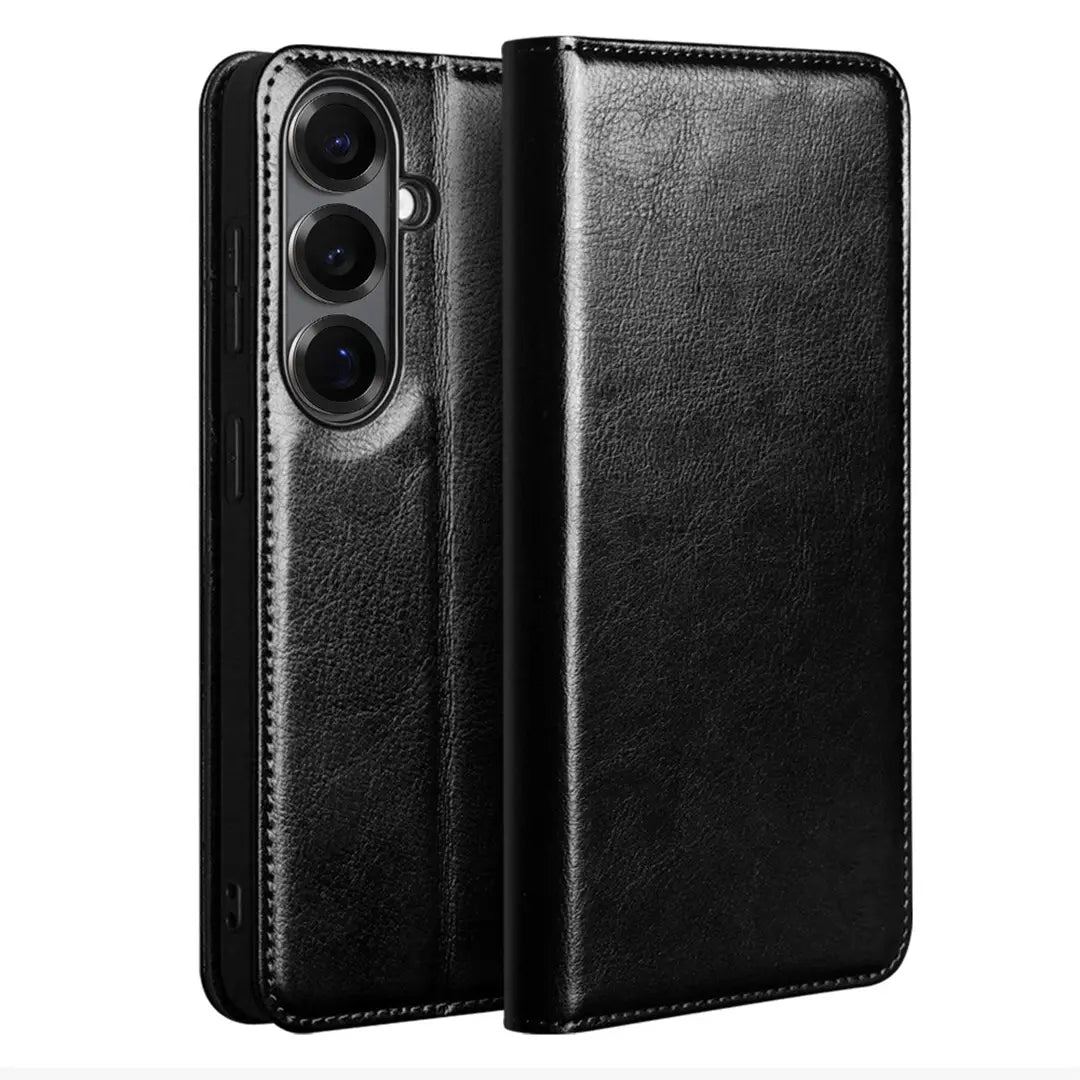Samsung Galaxy S26 Genuine Leather Wallet Case