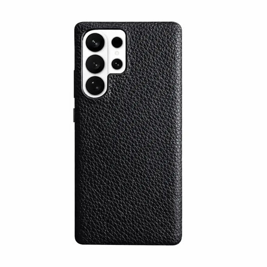 Samsung Galaxy S26 Ultra Full-Grain Premium Genuine Leather Case (Black) + MagSafe