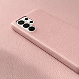 galaxy s26 ultra pebble leather case Pink color 1
