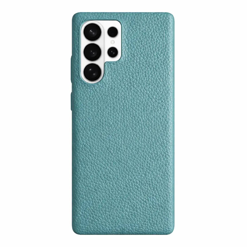 Samsung Galaxy S26 Ultra Full-Grain Premium Genuine Leather Case (Blue) + MagSafe