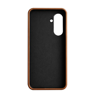 Samsung Galaxy S26 Plus Full-Grain Premium Genuine Leather Case (Brown) + MagSafe fabric laing