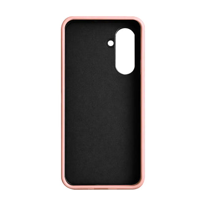 Samsung Galaxy S26 Plus Full-Grain Premium Genuine Leather Case (Pink) + MagSafe fabric laing