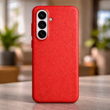 Samsung Galaxy S26 Plus Full-Grain Premium Genuine Leather Case (Red) + MagSafe outdoor look