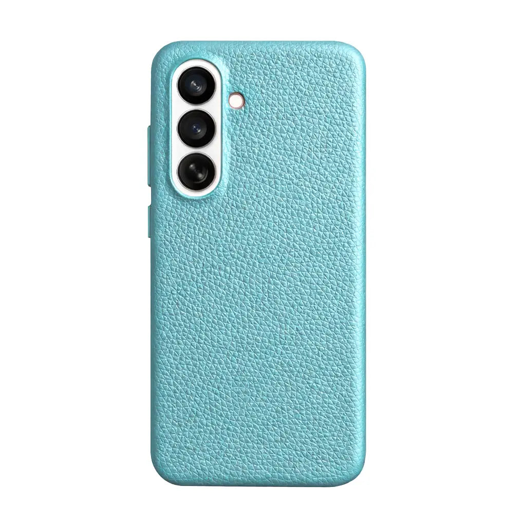 Samsung Galaxy S26 Plus Full-Grain Premium Genuine Leather Case (Blue) + MagSafe