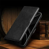 Samsung Galaxy S26 Ultra Business Style Genuine Leather Wallet Case (Black) 1