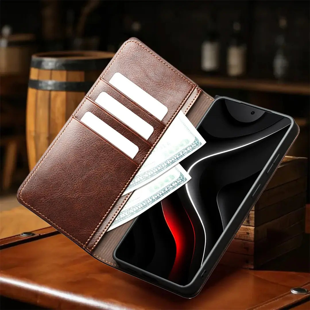 Samsung Galaxy S26 Plus Genuine Leather Wallet Case card holder